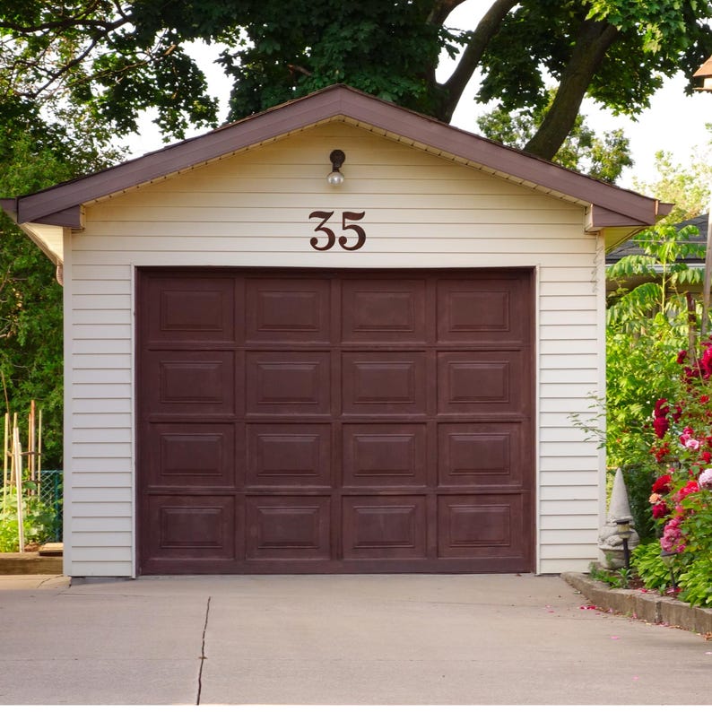 Classic Rusted Metal House Numbers - Extra Large Individual Address ...