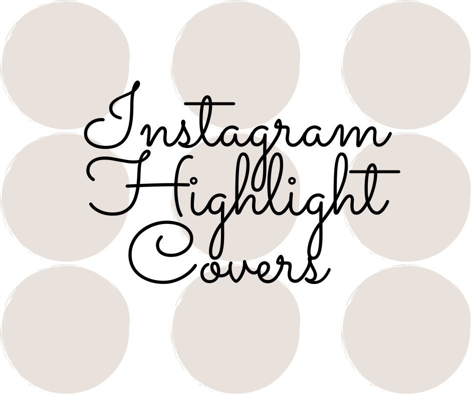 Instagram Highlight Cover Girly Theme Instagram Highlights | Etsy