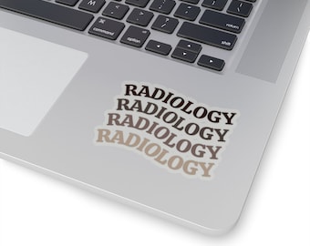 Adhesivo de vinilo marrón de radiología / Radiología / Técnico en radiología / Regalos / Medicina / Adhesivos