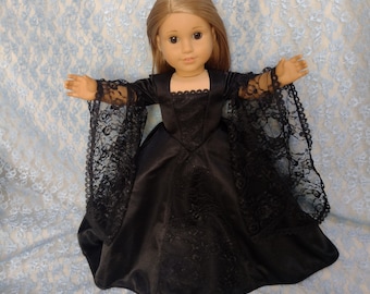 Nur Kleidung, Gothic-Kleid für 18 Zoll American Girl Puppe, Stil 2