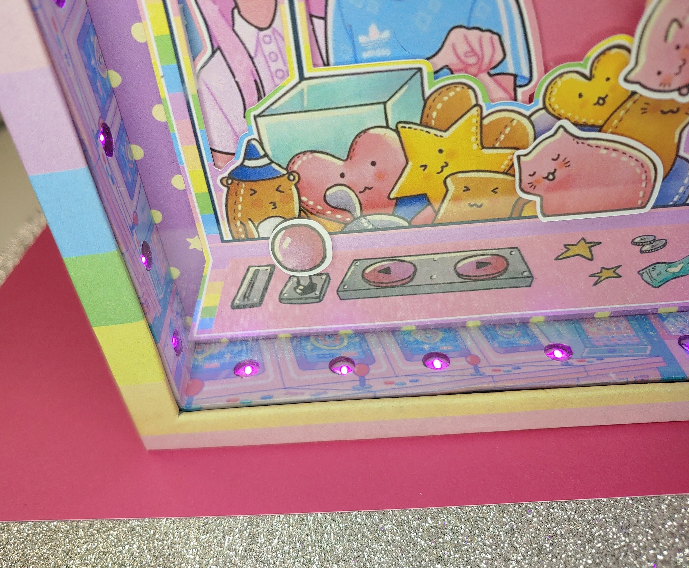 Kawaii Claw Machine Kawaii Wall Art LED Picture Frame Kawaii Etsy
