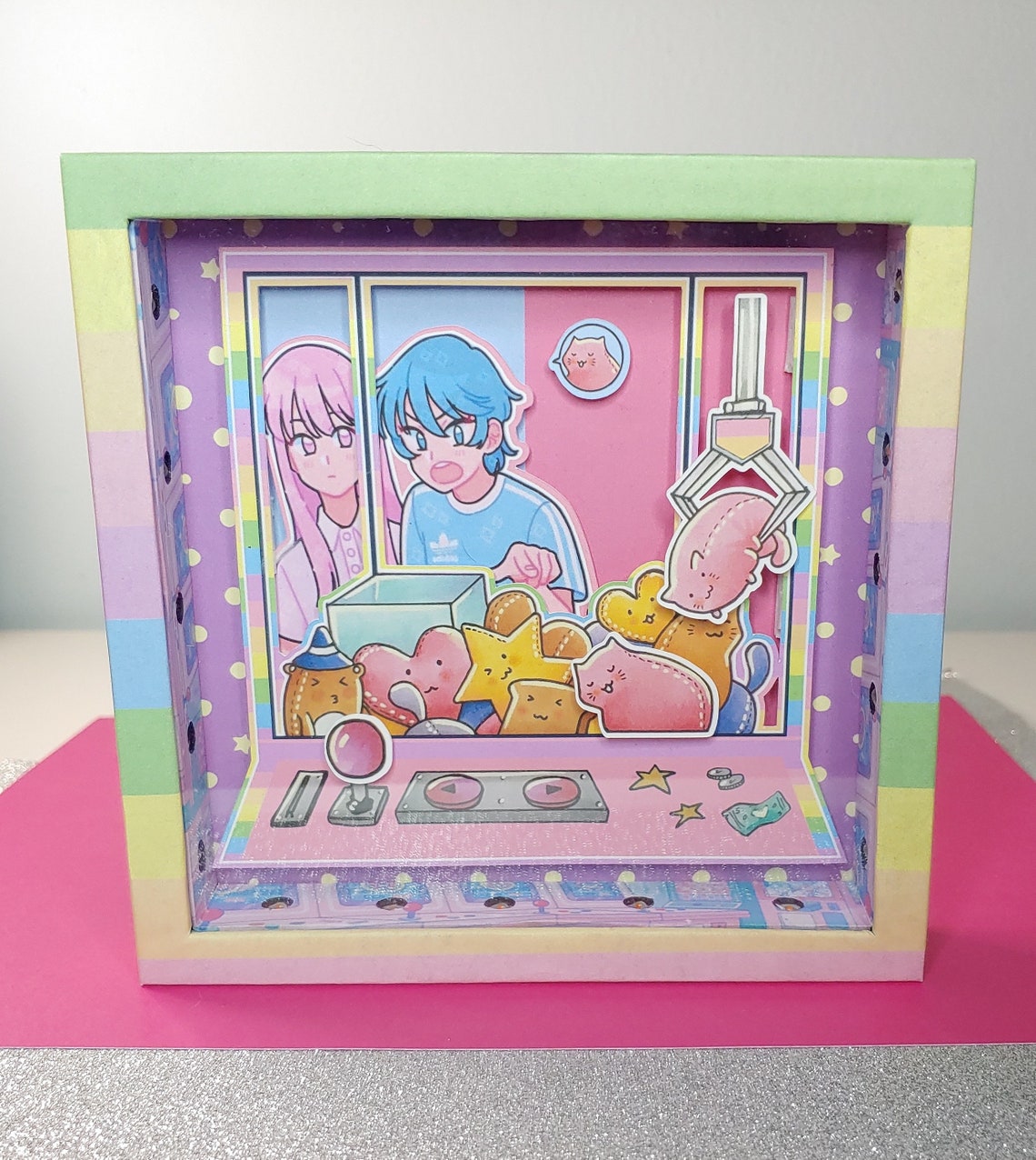 Kawaii Claw Machine Kawaii Wall Art LED Picture Frame Kawaii Etsy