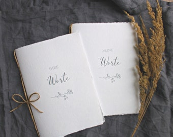 Wedding vow booklets / wedding vows / booklets / wedding promises