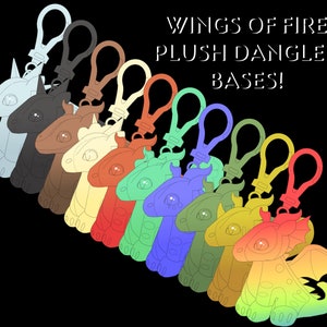 Bases colgantes de peluche de Alas de Fuego