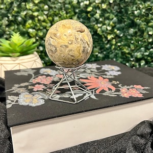 Crazy Lace Agate sphere,yellow sphere,crazy lace stone,druzy orb,crystal for happiness,sphere for confidence,crystal sphere with inclusions