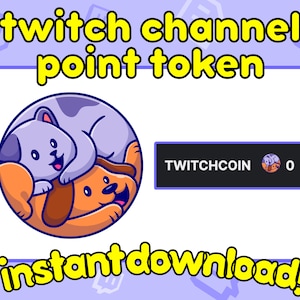 Cat Channel Point twitch, dog twitch Channel Point Token, cute channel point Twitch Channel Point animal channel point twitch shiba coin