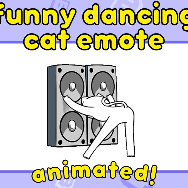 Emoticono animado de DJ, emoticono animado de baile, emoticono animado de Twitch, emoticono animado de DJ en Twitch, emoticono animado de baile en Twitch, emoticonos de Twitch, gato