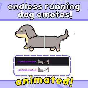 Long Dog Twitch Emote, Long Dog Emote, Sheesh Emote, Animated Dog emote, stretched emote, long emote twitch, sausage dog emote twitch