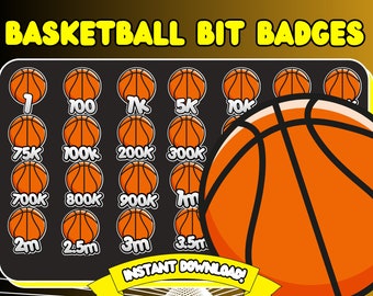 basketball bit badges sport bit badges, twitch basketball emote, cool bit badges, twitch emotes, cool sport bit badge, race car sub badges