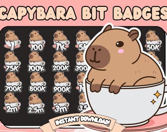 capibara bit-badges capibara-emotes capibara-emotes twitch bit-badge schattige dieren-emotes schattige capibara-emotes schattige emotes twitch