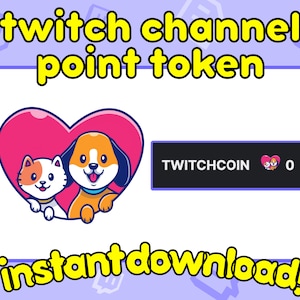 Cat Channel Point twitch, dog twitch Channel Point Token, cute channel point Twitch Channel Point animal channel point twitch shiba coin