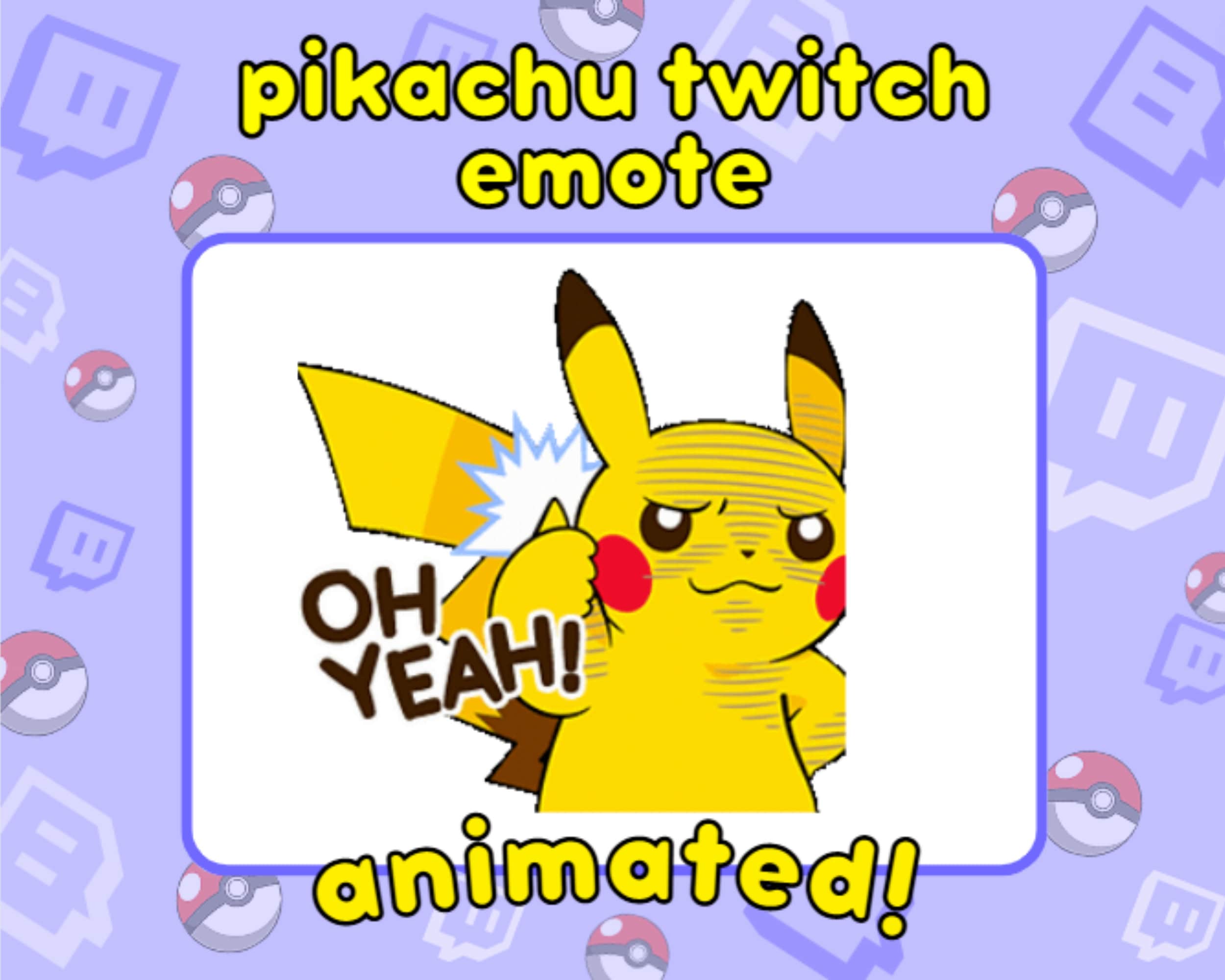 Pikachu Emotes, Pikachu Twitch Emotes, Animated Pikachu Emote, Cheap ...