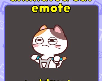 Funny Cat Emote, cat heart twitch emote, Funny Twitch Emotes, Cute Cat Emotes, Animated Cat Twitch Emotes Calico twitch emote Calico cat