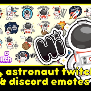 Emotes de astronauta Twitch, lindos Emotes de astronauta, Emotes de planeta, Emotes de discordia de astronauta, Emotes de planeta, Emotes de astronauta Discord Twitch