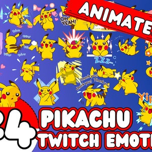 Emote di Pikachu, Emote di Pikachu su Twitch, Emote animate di Pikachu, Emote Pokémon economiche, Emote Pokémon su Twitch, Emote animate di Pokémon su Twitch