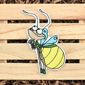 SprinkleStitchery - Ray Firefly Embroidered Sewing On Patch/Iron On Patch