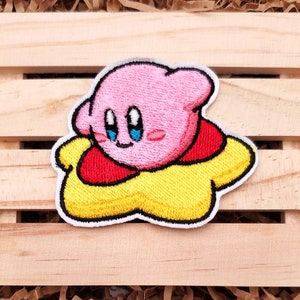 SprinkleStitchery - Kirby Embroidered Sewing On Patch