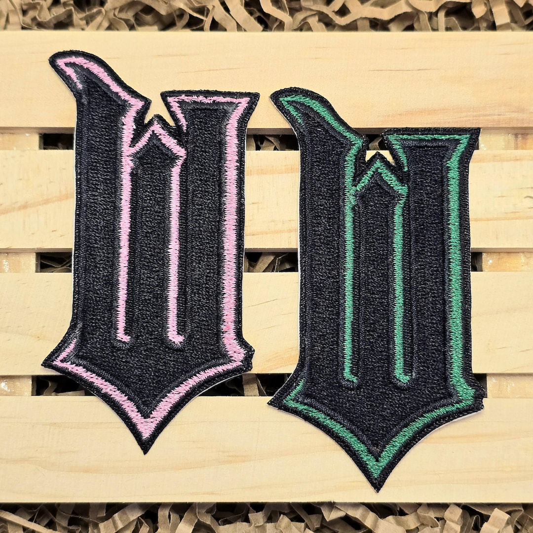 Stylized W Patch, Letter Patch, Embroidery Patch, Patches for Clothing ...