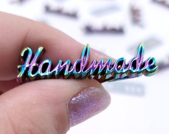 Metal Tag Handmade Rainbow Hardware (35mm) x (9mm)