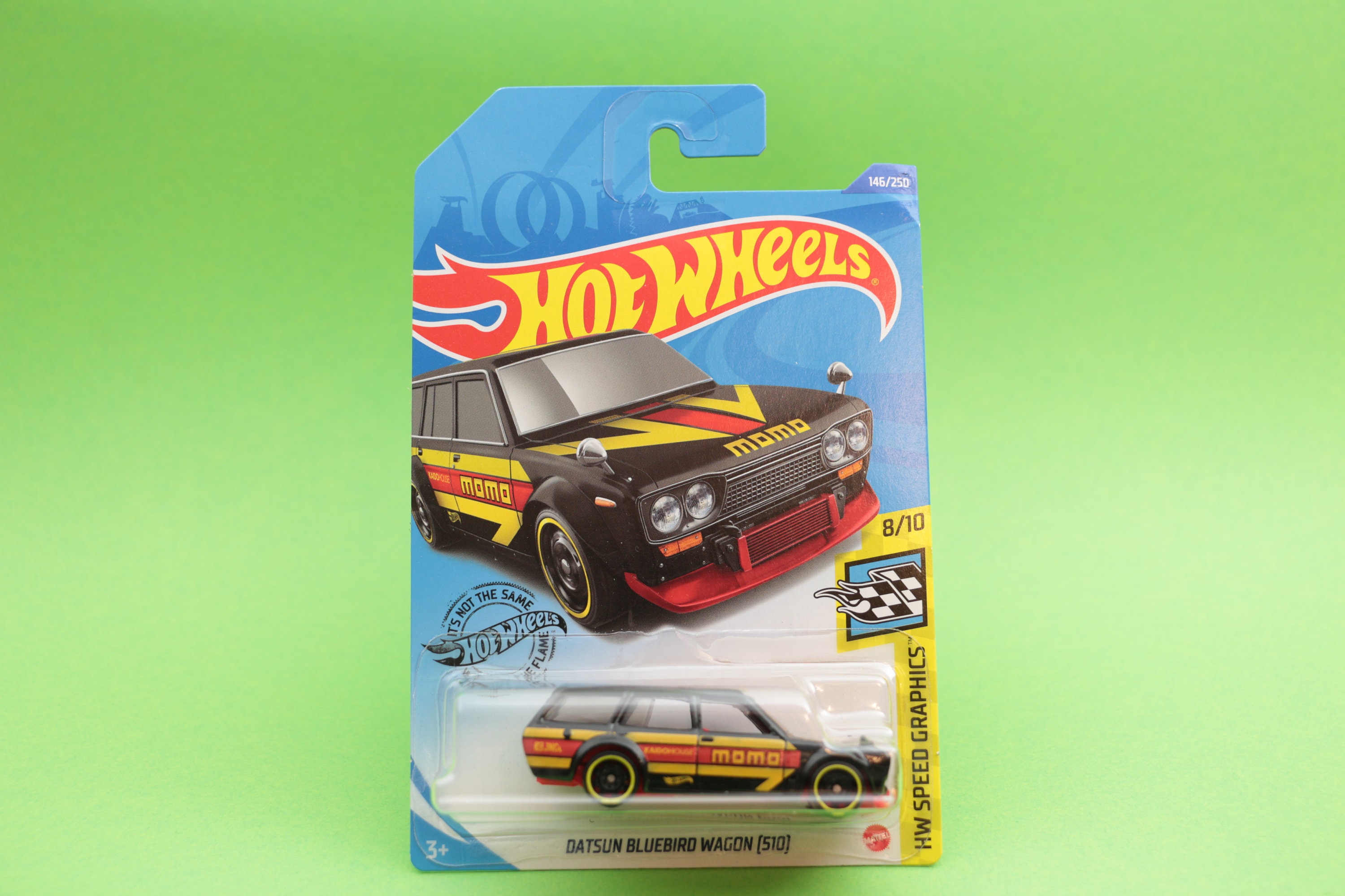 Datsun Bluebird Wagon 510 1971 zwart HW Speed graphics Hot Wheels