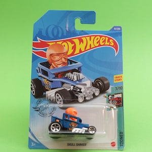 Skull Shaker Souped Up Car - Blue - Tooned - Hot Wheels - Model Car (Rare)
