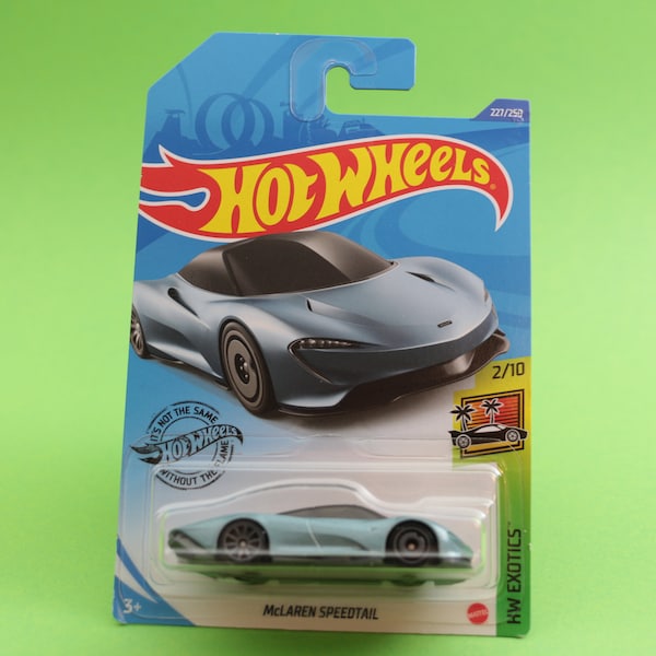 McLaren Speedtail - silver - HW Excotics - Hot Wheels - model car (rare)