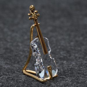 Swarovski Crystal Figurines Violin - Etsy