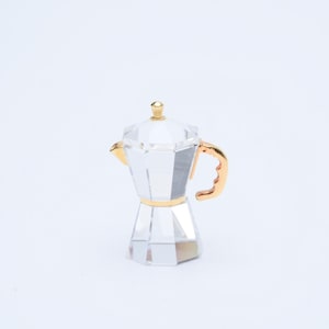 Swarovski Crystal Memories Espressomaskin 268625, Kristall med förgylld metall, Babymodell, med ask