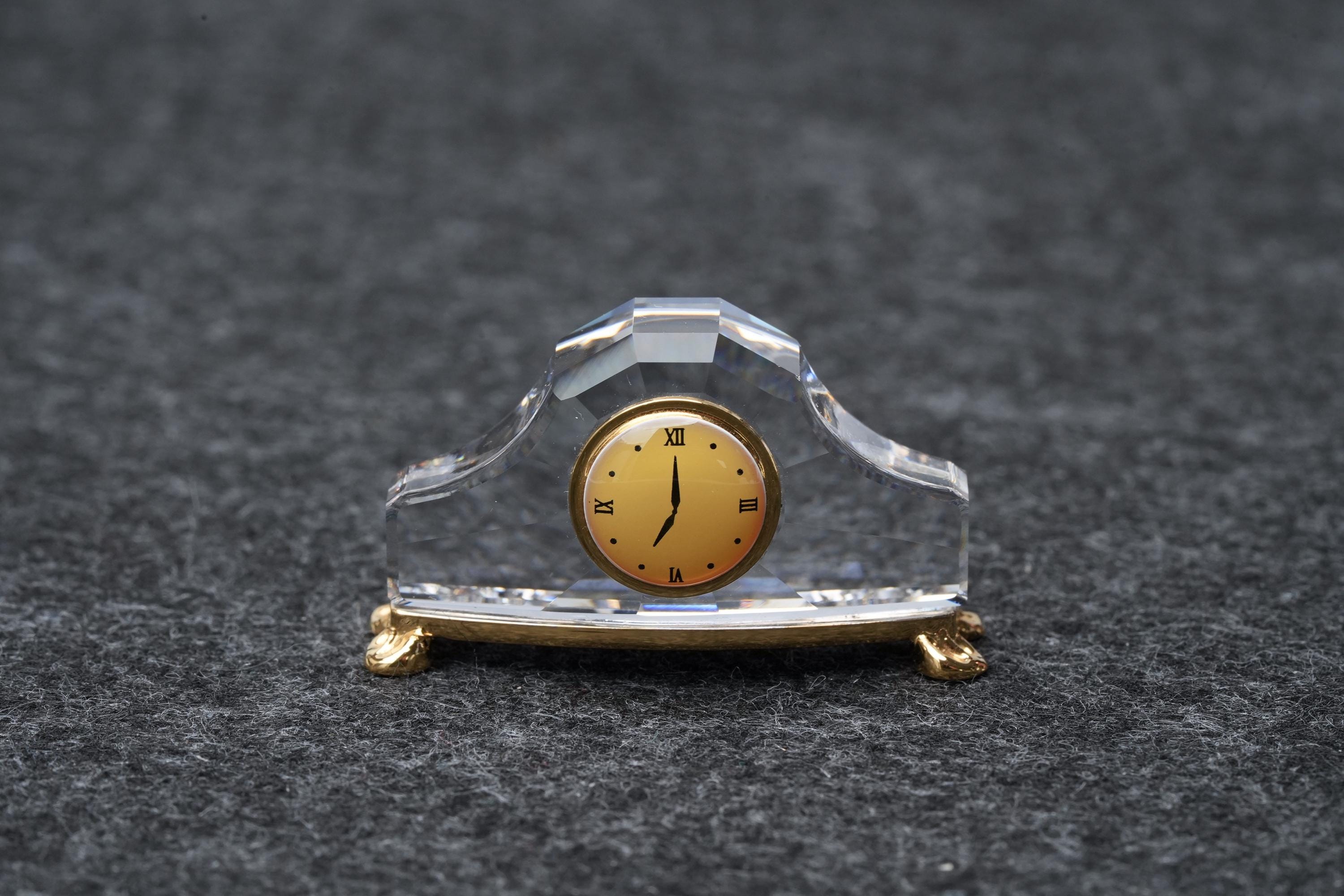 Swarovski Crystal Miniatures Clock - Etsy