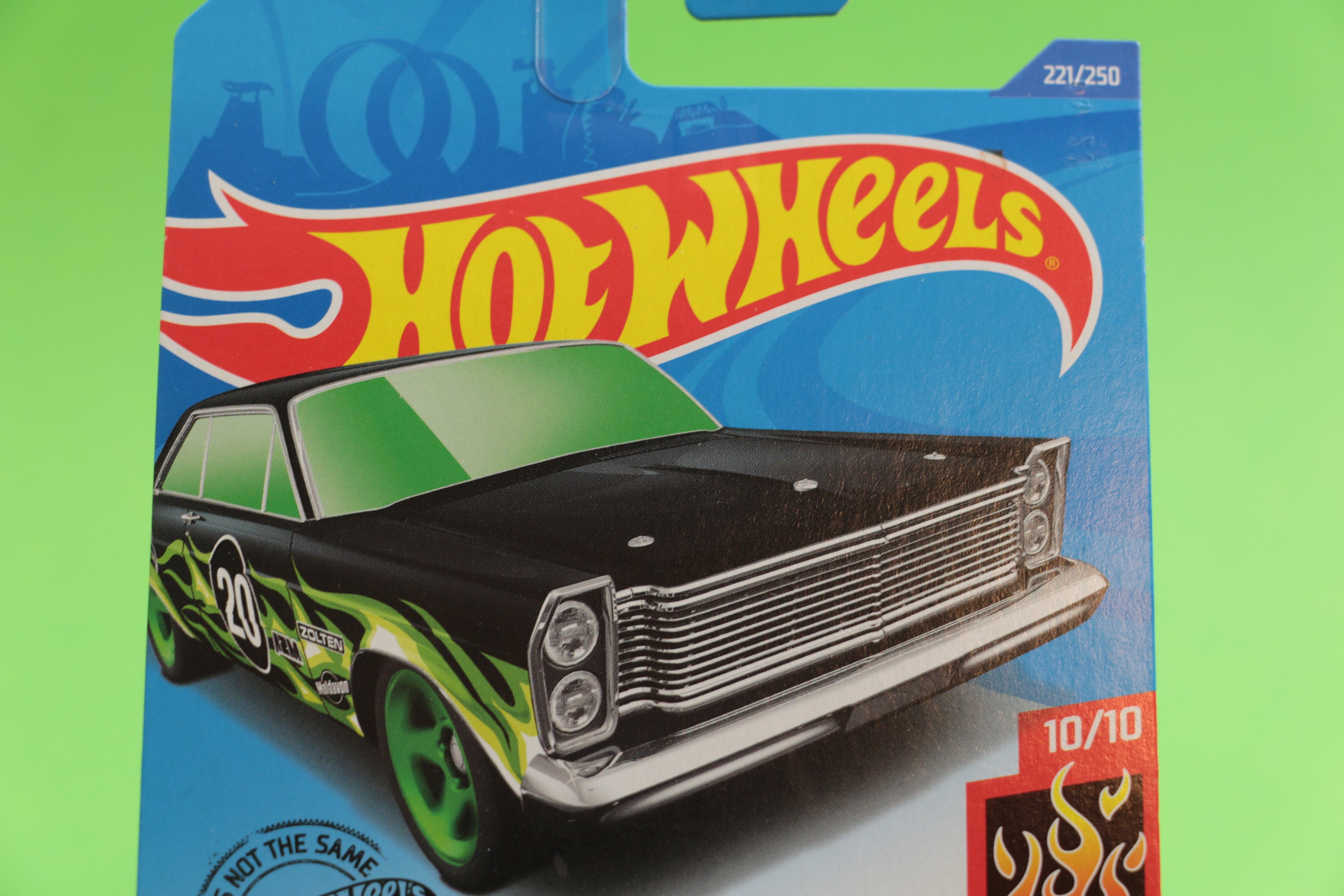 1965 フォード ギャラクシー - 黒/緑 - HW Flames - ホットウィール