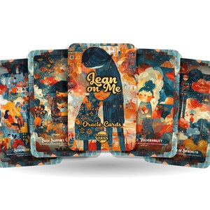 Cartas do Oráculo Lean on Me - O poder da comunidade, do apoio e da amizade - Cartas de atenção plena