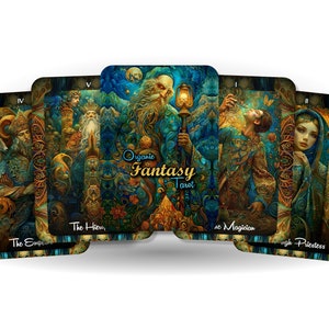 Organic Fantasy Tarot - 78 cards - Tarot - Tarot Deck - Fortune Telling - Divination tools