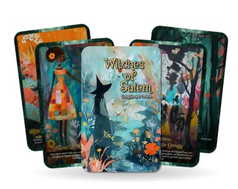The Witches of Salem - 22 Cards - Enlightened Oracle - Witches Wisdom - Divination Tool - Oracle Card Set - Historical Oracle Cards