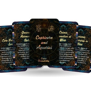 Oracle Capricorne et Verseau - Compatibilité zodiacale - Outils de divination - Cartes Oracle - Compatibilité signe astrologique - Compatibilité horoscope