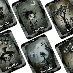 Gothic Moon Tarot -- Version 2 -- 78 cards - Tarot - Tarot Deck - Fortune Telling - Divination tools image 2