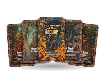 The Oracle of the Jaguar – A Night Guardian Oracle Deck – 22 Oracle Cards – Power, Protection & Sacred Hunt