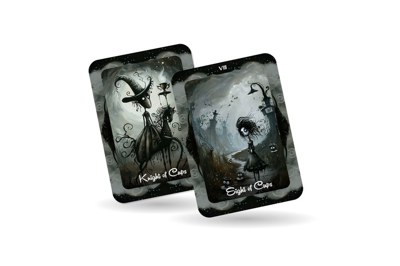 Gothic Moon Tarot -- Version 2 -- 78 cards - Tarot - Tarot Deck - Fortune Telling - Divination tools image 6