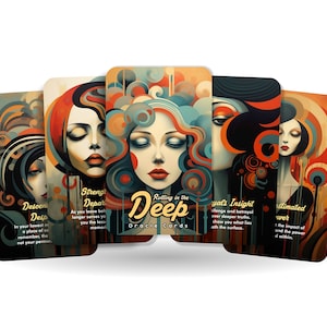 Rolando nas Profundezas Cartas Oracle - Mergulhe fundo, descubra seu destino - Ferramentas de adivinhação - Inspirado por Adele
