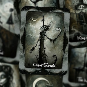 Gothic Moon Tarot -- Version 2 -- 78 cards - Tarot - Tarot Deck - Fortune Telling - Divination tools image 5