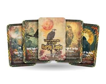 The Oracle of the Harpy Eagle – A Sky Ruler Oracle Deck – 22 Oracle Cards – Hunter of Vision & Majesty