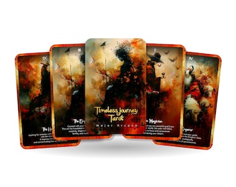 Timeless Journey Tarot - 22 Major Arcana - A sense of both Mystery and Warmth - Divination tool - Major Arcana Cards