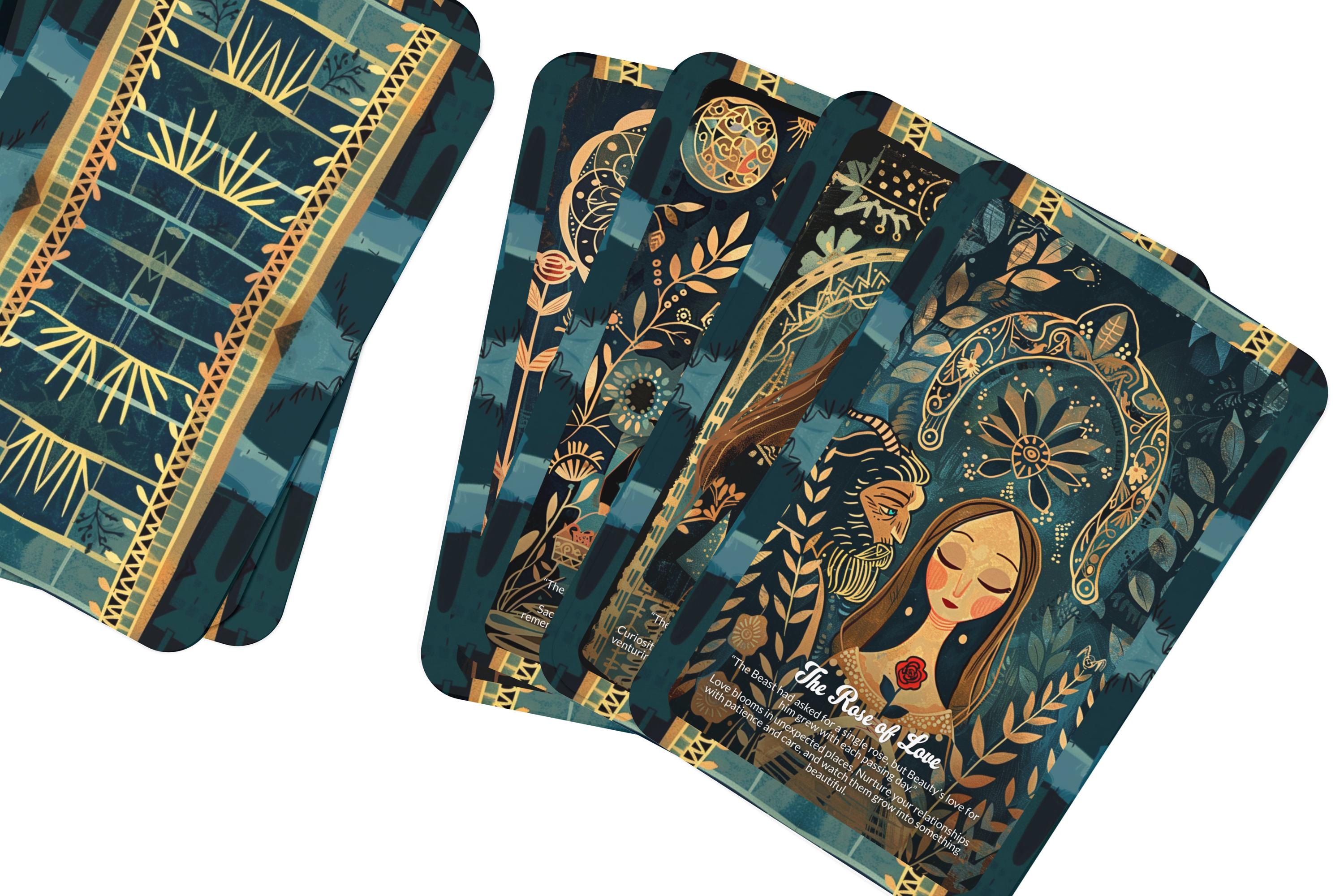 Beauty and the Beast - 22 Oracle Cards - Embrace Transformation Through ...