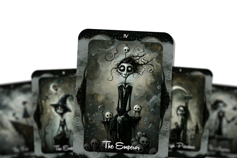 Gothic Moon Tarot -- Version 2 -- 78 cards - Tarot - Tarot Deck - Fortune Telling - Divination tools image 8