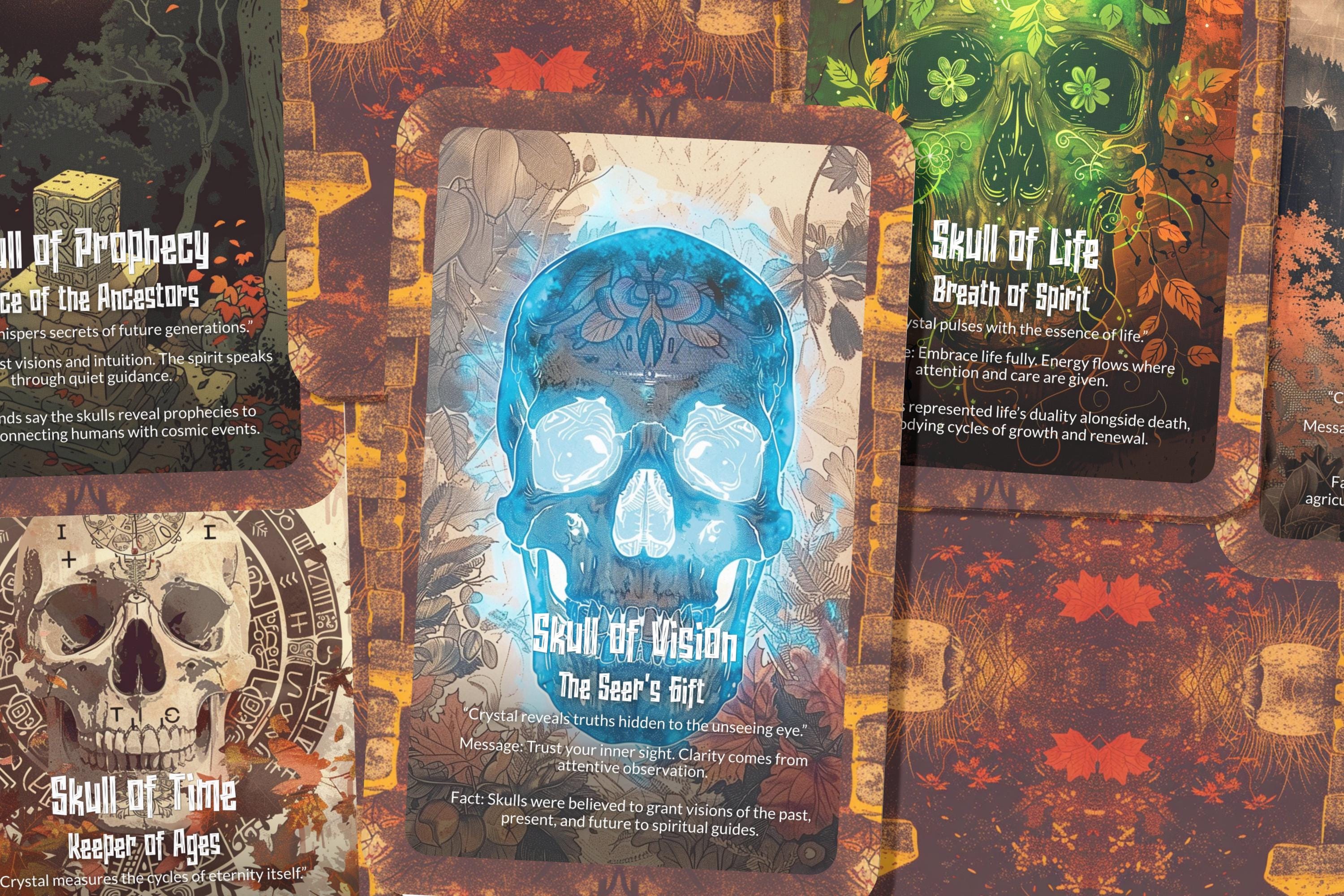 The Oracle of the Crystal Skulls – A Prophecy Oracle Deck – 22 Oracle ...