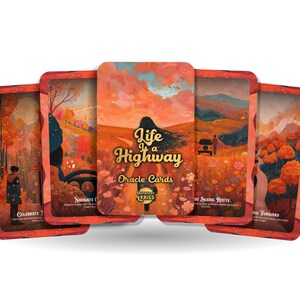 Cartas del oráculo La vida es una autopista: navegue por los giros y vueltas de la vida con confianza y alegría - Cartas de atención plena
