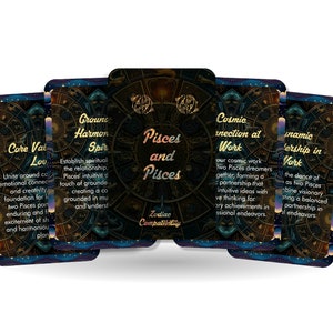 Poissons et Oracle Poissons - Compatibilité zodiacale - Outils de divination - Cartes Oracle - Compatibilité signe astrologique - Cartes de compatibilité horoscope