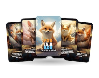 Fox in a Box - Oracle Cards - Affirmation Cards - let the fox guide you through the forests of your soul