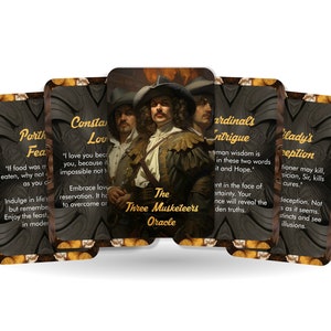 El Oráculo de los Tres Mosqueteros - Inspirado en el clásico atemporal de Alexandre Dumas - Herramientas de adivinación - Cartas del oráculo