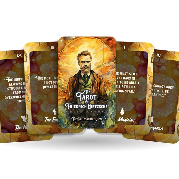 The Tarot Friedrich Nietzsche - The Philosopher's Deck - Divination tools - Tarot cards  - Major Arcana