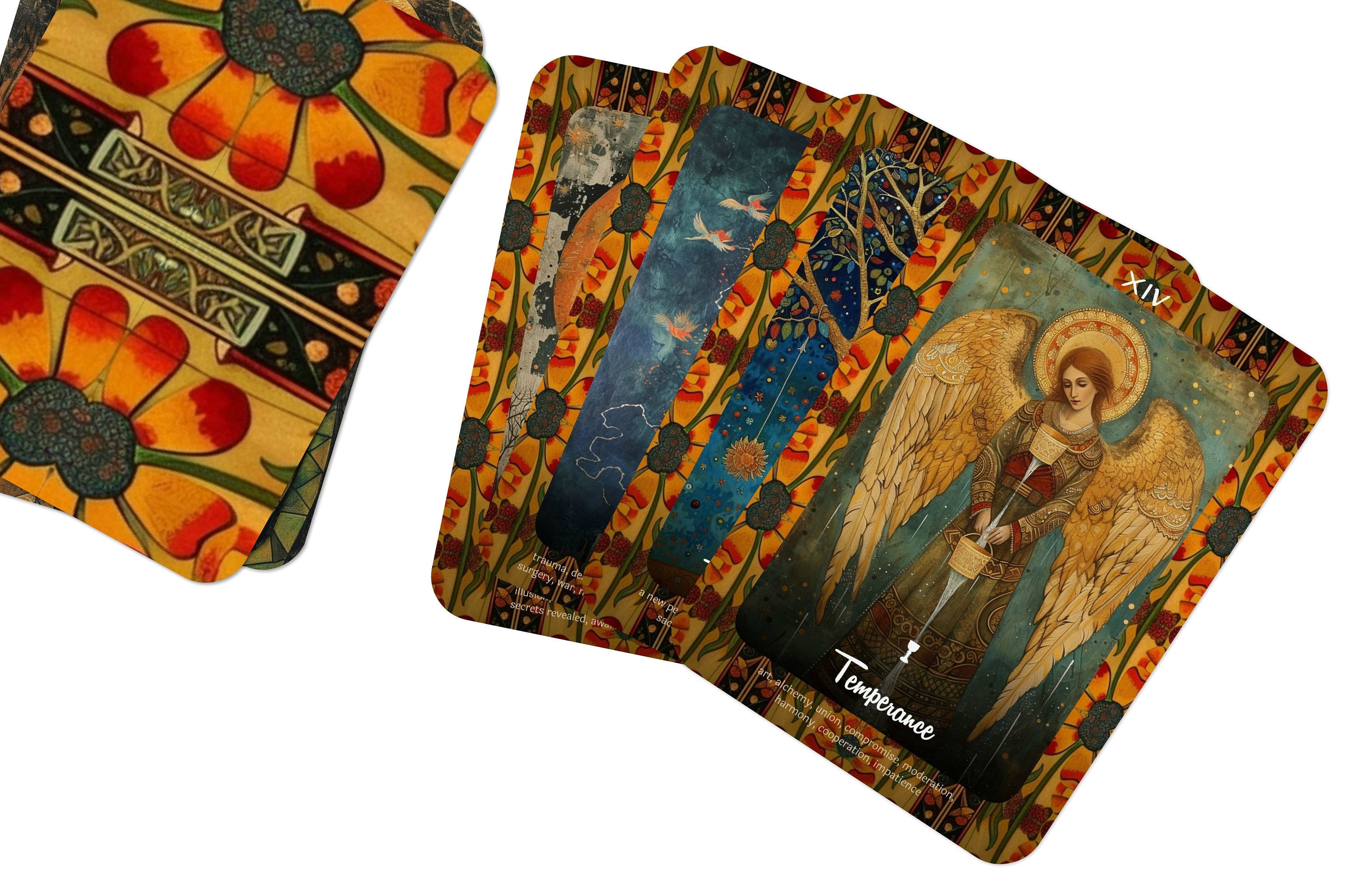 78 Pezzi di Carte dei Tarocchi, Kit di Tarocchi Viceversa, Misteriose Carte Chiromanzia, Inglese Completo, Gioco di Carte da Tavolo per Feste di Famiglia, per Gli Amanti delle Carte dei Tarocchi